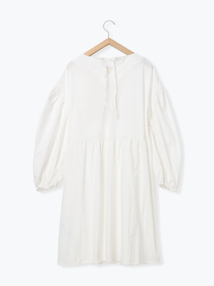 【WEB限定】胸元レース貼りチュニック(ブラック/キナリ)|Samansa Mos2(サマンサ モスモス)通販