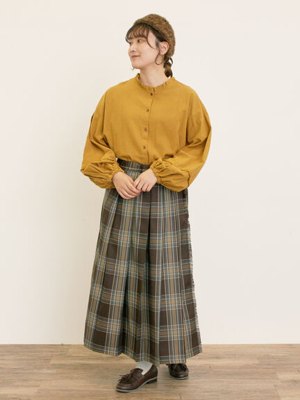 前後2WAY襟フリルチュニック(オフホワイト/チャコールグレー/マスタード)|Samansa Mos2(サマンサ モスモス)通販