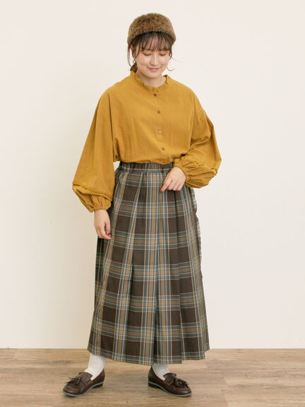 前後2WAY襟フリルチュニック(オフホワイト/チャコールグレー/マスタード)|Samansa Mos2(サマンサ モスモス)通販