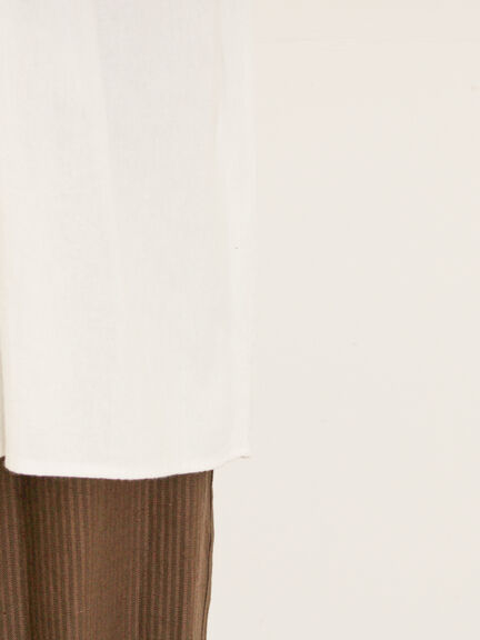 前後2WAY襟フリルチュニック(オフホワイト/チャコールグレー/マスタード)|Samansa Mos2(サマンサ モスモス)通販