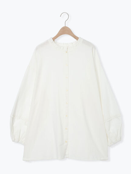 前後2WAY襟フリルチュニック(オフホワイト/チャコールグレー/マスタード)|Samansa Mos2(サマンサ モスモス)通販