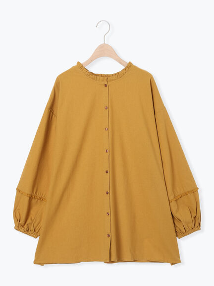 前後2WAY襟フリルチュニック(オフホワイト/チャコールグレー/マスタード)|Samansa Mos2(サマンサ モスモス)通販