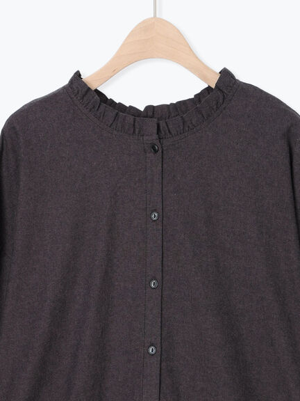 前後2WAY襟フリルチュニック(オフホワイト/チャコールグレー/マスタード)|Samansa Mos2(サマンサ モスモス)通販