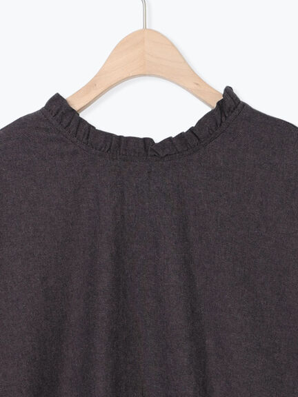 前後2WAY襟フリルチュニック(オフホワイト/チャコールグレー/マスタード)|Samansa Mos2(サマンサ モスモス)通販