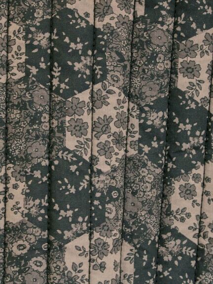 パッチワーク風花柄キルトビスチェ(ブラック/ベージュ/イエロー)|Samansa Mos2(サマンサ モスモス)通販