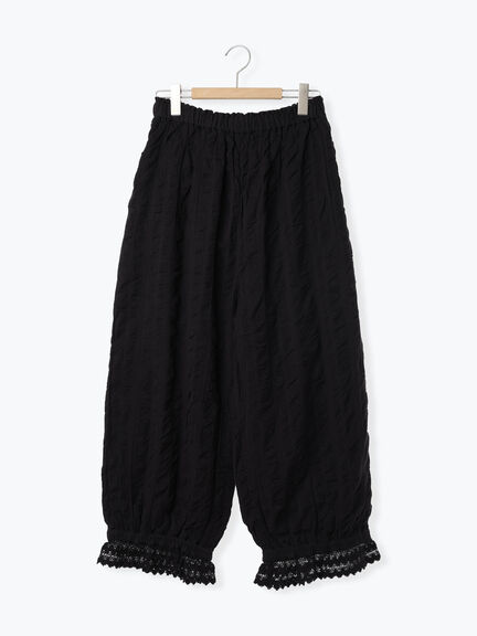 【M/Lサイズ】裾スカラップかぼちゃパンツ(ブラック/モカ/キナリ)|Samansa Mos2(サマンサ モスモス)通販