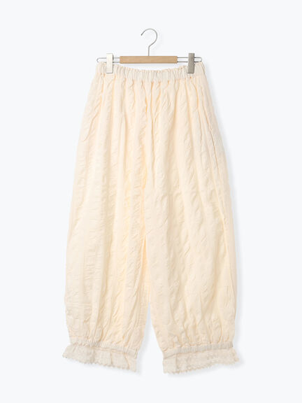 【M/Lサイズ】裾スカラップかぼちゃパンツ(ブラック/モカ/キナリ)|Samansa Mos2(サマンサ モスモス)通販