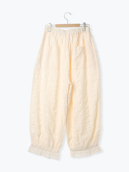 【M/Lサイズ】裾スカラップかぼちゃパンツ(ブラック/モカ/キナリ)|Samansa Mos2(サマンサ モスモス)通販