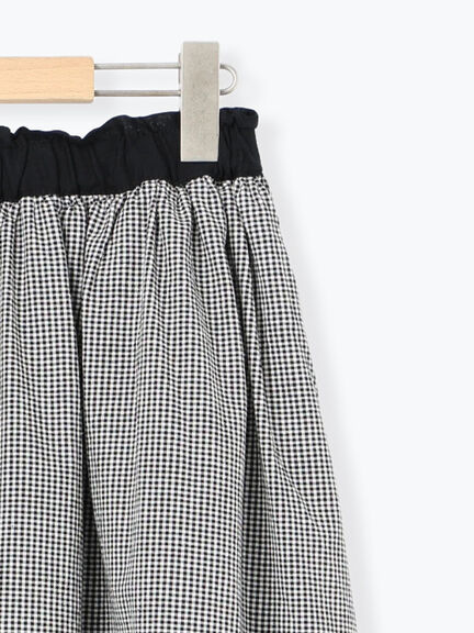 配色ベルトギャザースカート(ブラック/ベージュ/ブルー)|Samansa Mos2(サマンサ モスモス)通販