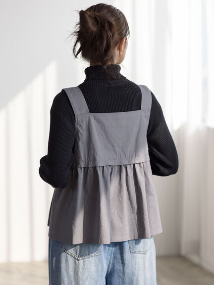 【ゆべし×Samansa Mos2】前後2WAYビスチェ(グレー/ブラック/ベージュ/キャメル)|Samansa Mos2(サマンサ モスモス)通販