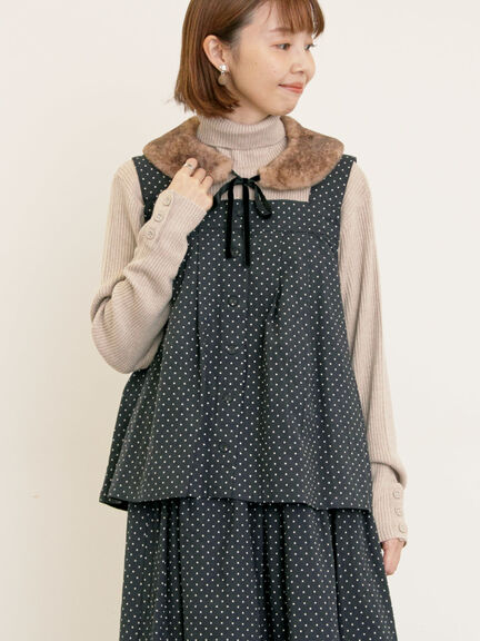 【ゆべし×Samansa Mos2】前後2WAYビスチェ(グレー/ブラック/ベージュ/キャメル)|Samansa Mos2(サマンサ モスモス)通販