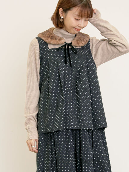 【ゆべし×Samansa Mos2】前後2WAYビスチェ(グレー/ブラック/ベージュ/キャメル)|Samansa Mos2(サマンサ モスモス)通販