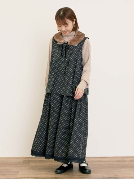 【ゆべし×Samansa Mos2】前後2WAYビスチェ(グレー/ブラック/ベージュ/キャメル)|Samansa Mos2(サマンサ モスモス)通販