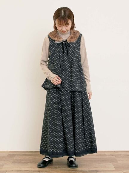 【ゆべし×Samansa Mos2】前後2WAYビスチェ(グレー/ブラック/ベージュ/キャメル)|Samansa Mos2(サマンサ モスモス)通販