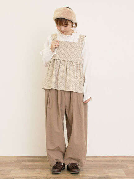 【ゆべし×Samansa Mos2】前後2WAYビスチェ(グレー/ブラック/ベージュ/キャメル)|Samansa Mos2(サマンサ モスモス)通販