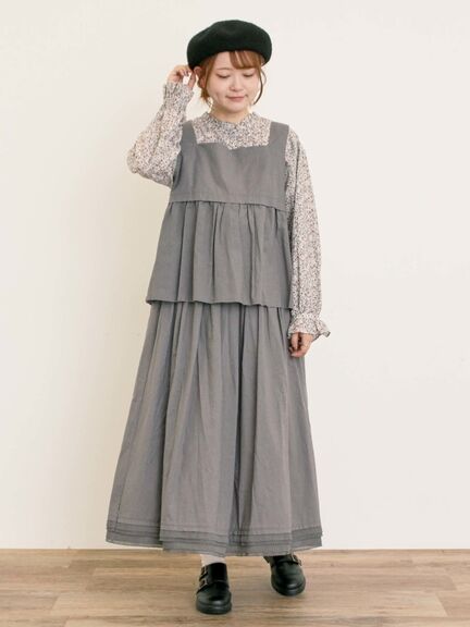 【ゆべし×Samansa Mos2】前後2WAYビスチェ(グレー/ブラック/ベージュ/キャメル)|Samansa Mos2(サマンサ モスモス)通販