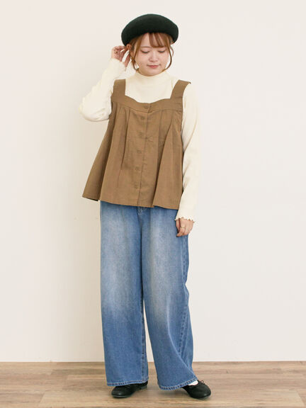 【ゆべし×Samansa Mos2】前後2WAYビスチェ(グレー/ブラック/ベージュ/キャメル)|Samansa Mos2(サマンサ モスモス)通販