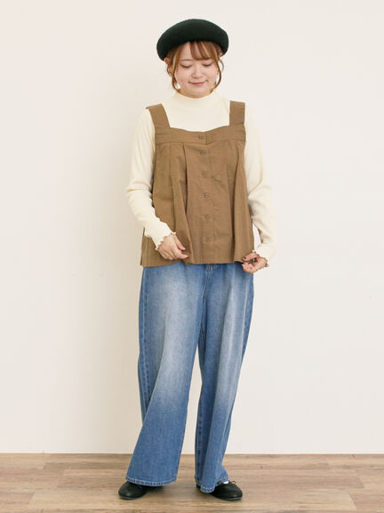 【ゆべし×Samansa Mos2】前後2WAYビスチェ(グレー/ブラック/ベージュ/キャメル)|Samansa Mos2(サマンサ モスモス)通販