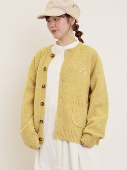【KELTY×Samansa Mos2】クルーネックカーディガン(チャコールグレー/レッド/ベージュ/イエロー)|Samansa Mos2(サマンサ モスモス)通販