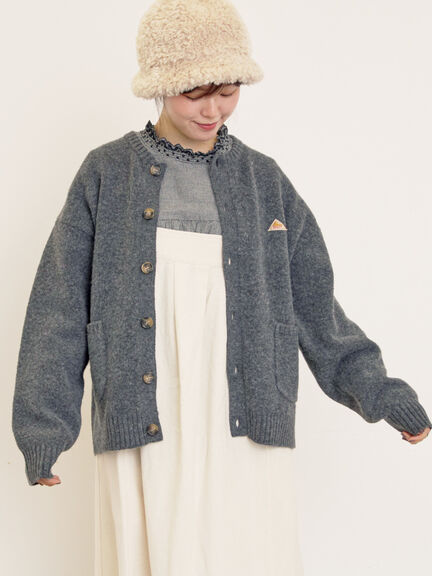 【KELTY×Samansa Mos2】クルーネックカーディガン(チャコールグレー/レッド/ベージュ/イエロー)|Samansa Mos2(サマンサ モスモス)通販