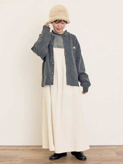 【KELTY×Samansa Mos2】クルーネックカーディガン(チャコールグレー/レッド/ベージュ/イエロー)|Samansa Mos2(サマンサ モスモス)通販
