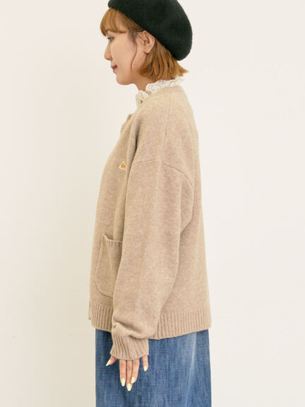 【KELTY×Samansa Mos2】クルーネックカーディガン(チャコールグレー/レッド/ベージュ/イエロー)|Samansa Mos2(サマンサ モスモス)通販