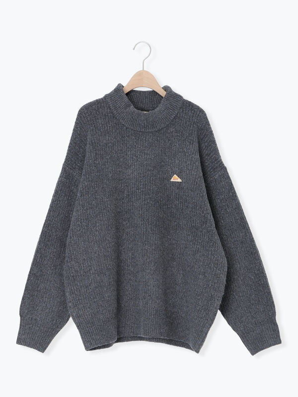 【KELTY×Samansa Mos2】モックネックニット(チャコールグレー)|Samansa Mos2(サマンサ モスモス)通販