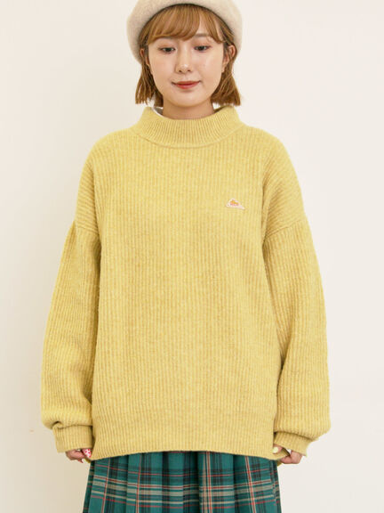 【KELTY×Samansa Mos2】モックネックニット(チャコールグレー/レッド/ベージュ/イエロー)|Samansa Mos2(サマンサ モスモス)通販