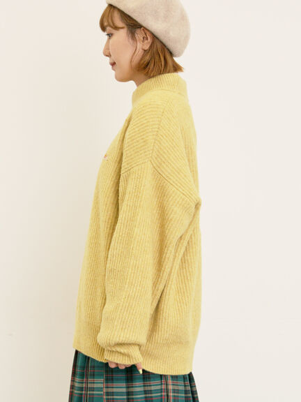 【KELTY×Samansa Mos2】モックネックニット(チャコールグレー/レッド/ベージュ/イエロー)|Samansa Mos2(サマンサ モスモス)通販