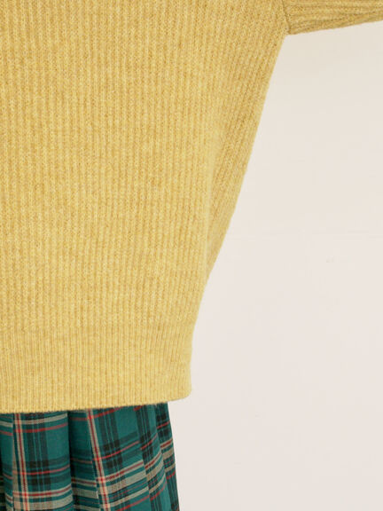 【KELTY×Samansa Mos2】モックネックニット(チャコールグレー/レッド/ベージュ/イエロー)|Samansa Mos2(サマンサ モスモス)通販