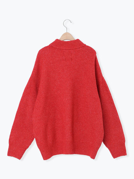 【KELTY×Samansa Mos2】モックネックニット(チャコールグレー/レッド/ベージュ/イエロー)|Samansa Mos2(サマンサ モスモス)通販