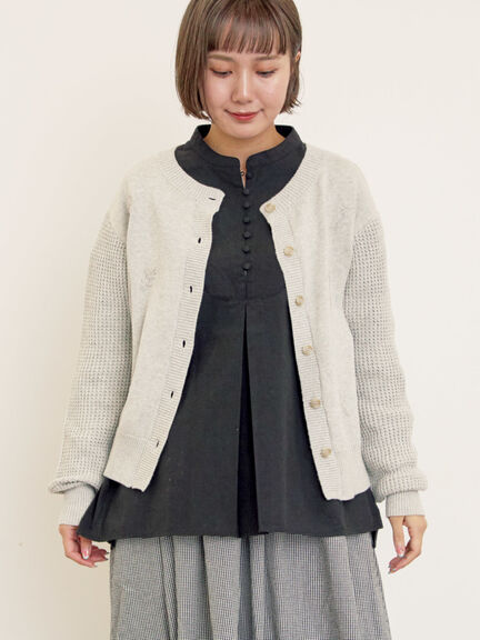◎刺繍カーディガン(グレー/チャコールグレー/レッド)|Samansa Mos2(サマンサ モスモス)通販