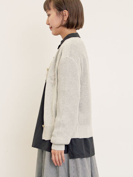 ◎刺繍カーディガン(グレー/チャコールグレー/レッド)|Samansa Mos2(サマンサ モスモス)通販