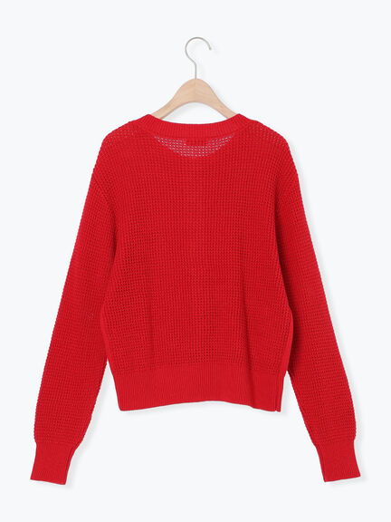 ◎刺繍カーディガン(グレー/チャコールグレー/レッド)|Samansa Mos2(サマンサ モスモス)通販