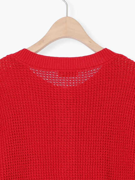 ◎刺繍カーディガン(グレー/チャコールグレー/レッド)|Samansa Mos2(サマンサ モスモス)通販