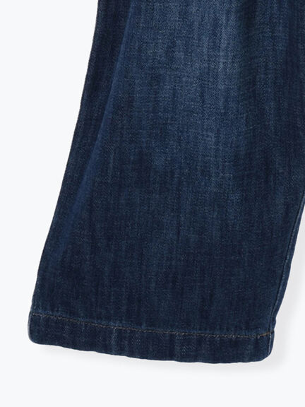 デニム/ツイルサスペンダー付きパンツ(ベージュ/ブルー/ネイビー)|Samansa Mos2(サマンサ モスモス)通販