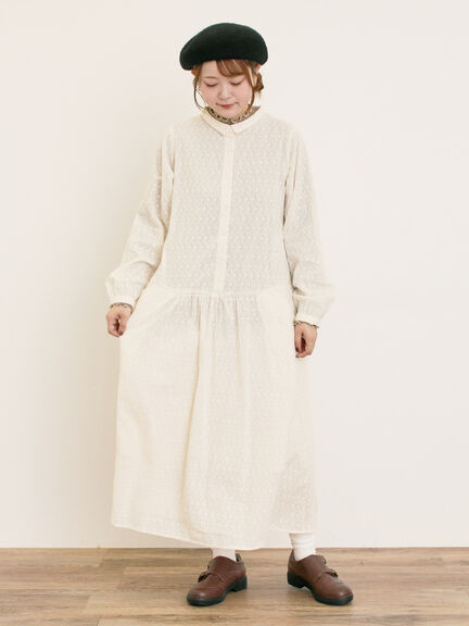 ◎刺繍ワンピース(グレー/チャコールグレー/キナリ)|Samansa Mos2(サマンサ モスモス)通販