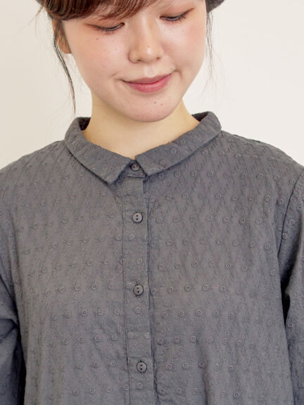 ◎刺繍ワンピース(グレー/チャコールグレー/キナリ)|Samansa Mos2(サマンサ モスモス)通販