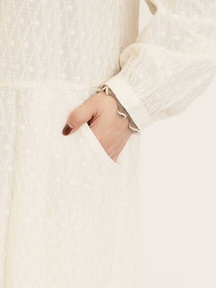 ◎刺繍ワンピース(グレー/チャコールグレー/キナリ)|Samansa Mos2(サマンサ モスモス)通販