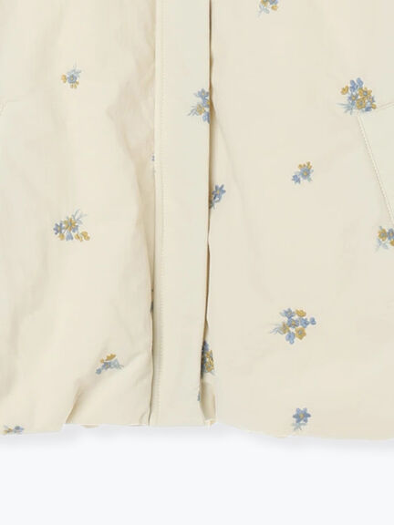 小花総刺繍中綿ジャケット(ブラック/オレンジ/キナリ)|Samansa Mos2(サマンサ モスモス)通販