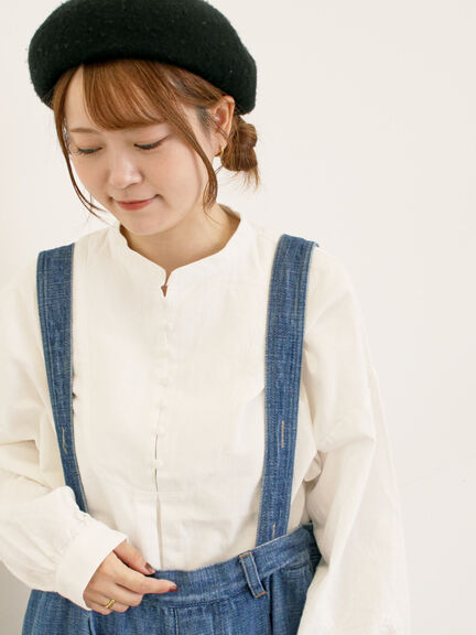 ◎袖刺繍ブラウス(オフホワイト/ブラック/ベージュ)|Samansa Mos2(サマンサ モスモス)通販