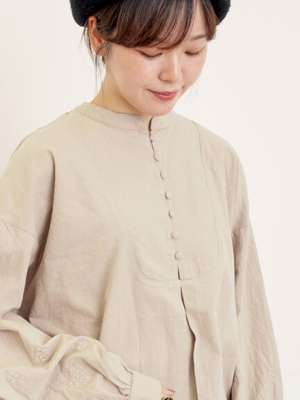 ◎袖刺繍ブラウス(オフホワイト/ブラック/ベージュ)|Samansa Mos2(サマンサ モスモス)通販