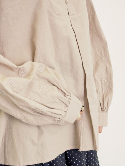 ◎袖刺繍ブラウス(オフホワイト/ブラック/ベージュ)|Samansa Mos2(サマンサ モスモス)通販