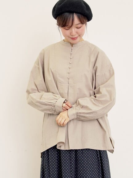 ◎袖刺繍ブラウス(オフホワイト/ブラック/ベージュ)|Samansa Mos2(サマンサ モスモス)通販