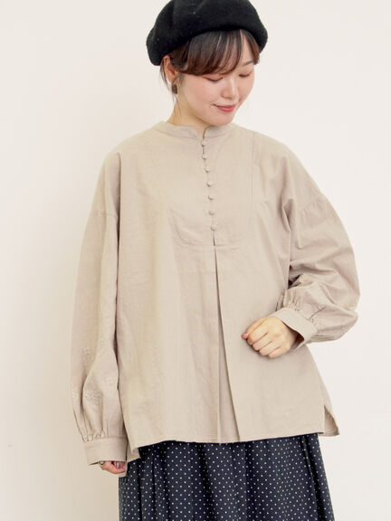 ◎袖刺繍ブラウス(オフホワイト/ブラック/ベージュ)|Samansa Mos2(サマンサ モスモス)通販