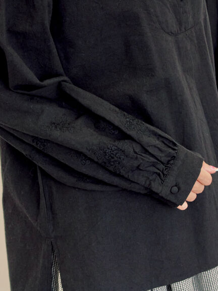 ◎袖刺繍ブラウス(オフホワイト/ブラック/ベージュ)|Samansa Mos2(サマンサ モスモス)通販