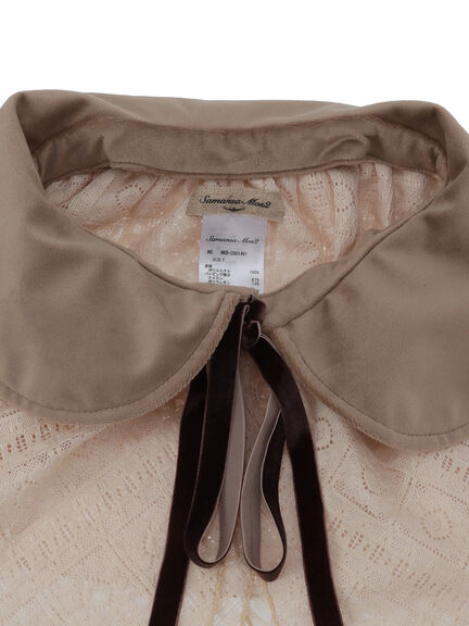 【3WAY】レイヤード付け襟(チャコールグレー/ベージュ)|Samansa Mos2(サマンサ モスモス)通販