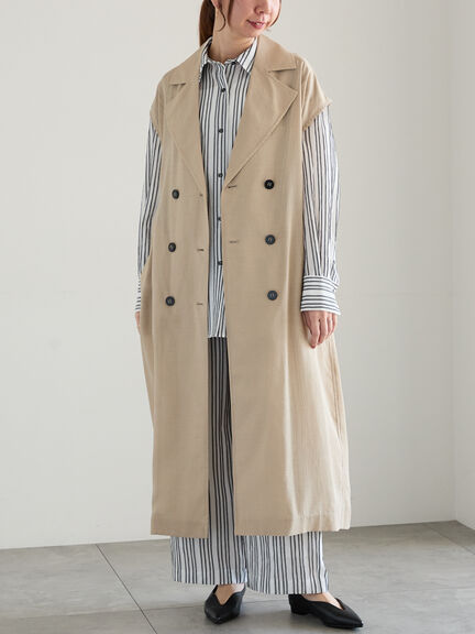 シェイドストライプタックパンツ(セットアップ可)《2025spring catalog item》(ブラック)|Te chichi(テチチ)通販