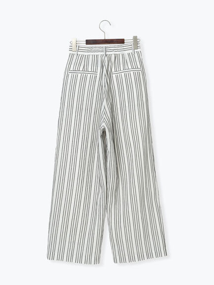 シェイドストライプタックパンツ(セットアップ可)《2025spring catalog item》(ブラック)|Te chichi(テチチ)通販