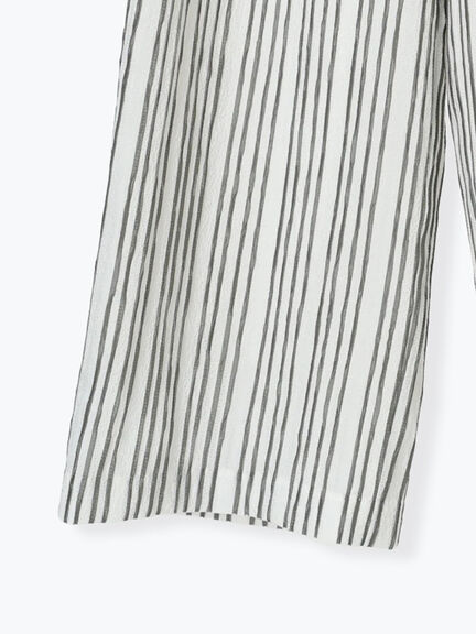 シェイドストライプタックパンツ(セットアップ可)《2025spring catalog item》(ブラック)|Te chichi(テチチ)通販